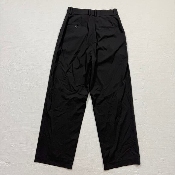 Uniqlo Black High-Waisted Pleated Wide-Leg Trousers, Size Small - Picture 7 of 7
